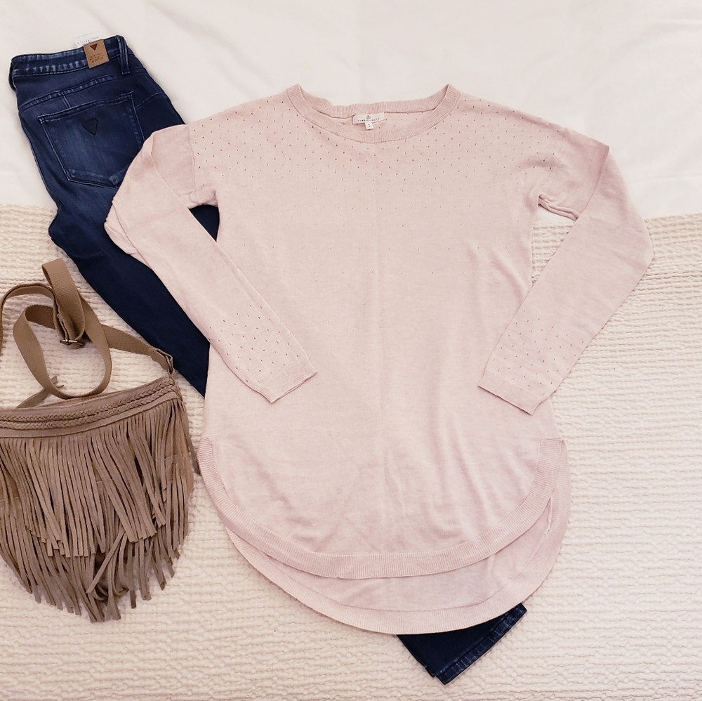 RW&CO - Camber & Grace Tunic Crew Neck Sweater